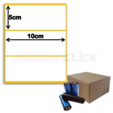 Etiquetas de Papel Couche, 100mm x 50mm + Ribbon Cera 360 Metros