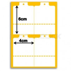 Etiquetas de Papel Couche, 40mm x 60mm, 12 Bobinas